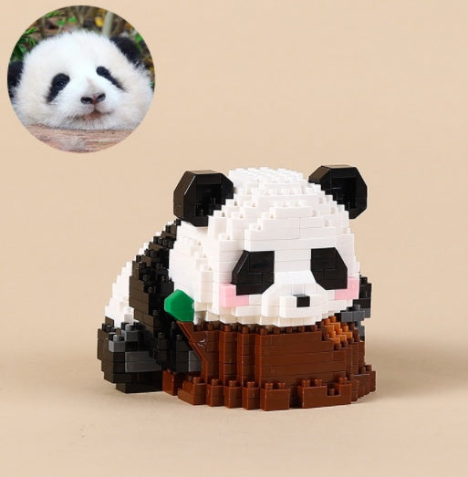 mini Klemmbaustein Panda Bauset - 12 Varianten