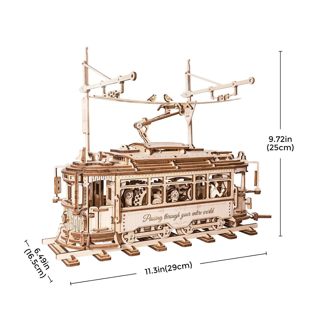 ROKR 3D Holzpuzzle Classic City Straßenbahn – Bausatz