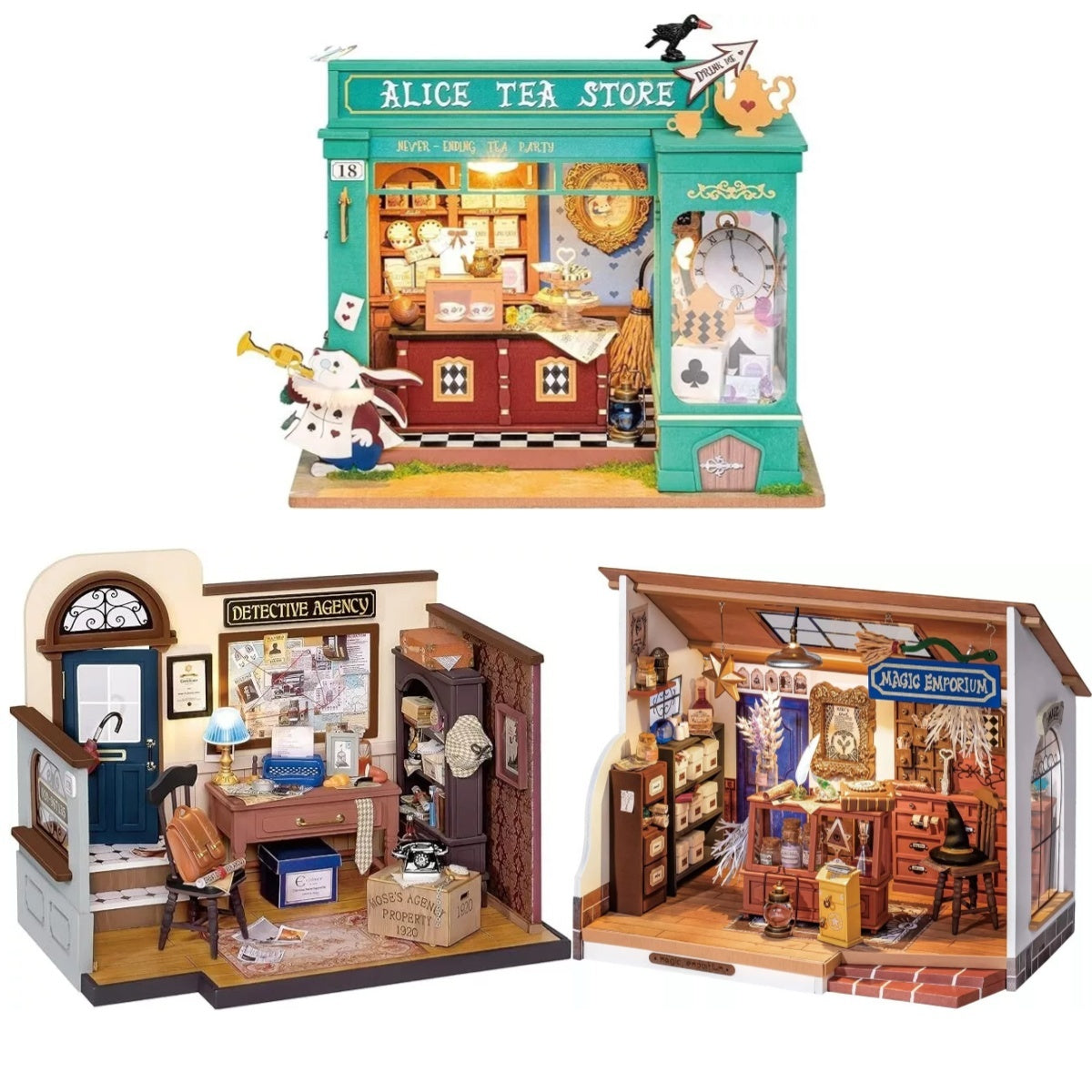 ROBOTIME Mystic Store Serie Miniatur-Diorama Bauset (3 Varianten)