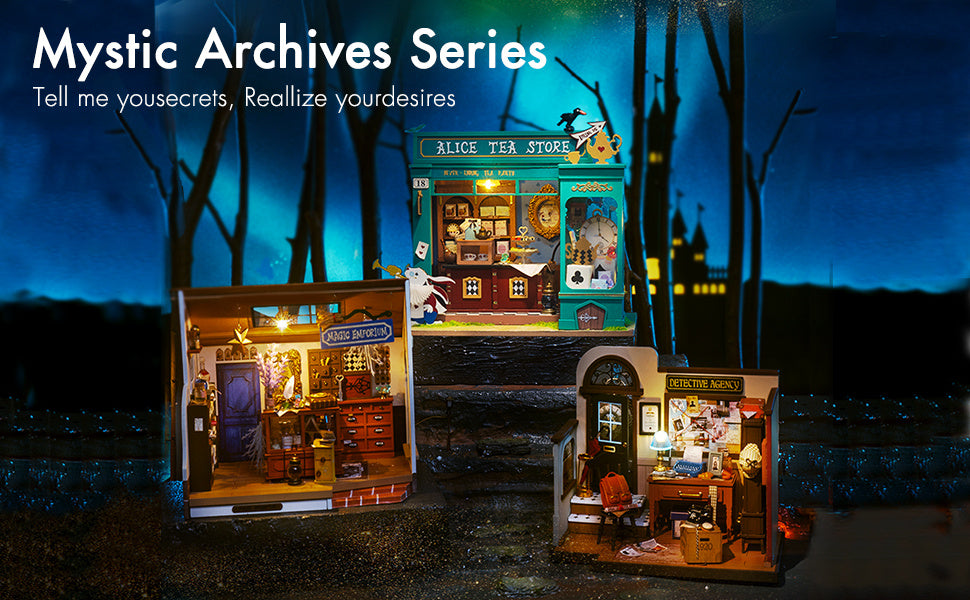 ROBOTIME Mystic Store Serie Miniatur-Diorama Bauset (3 Varianten)