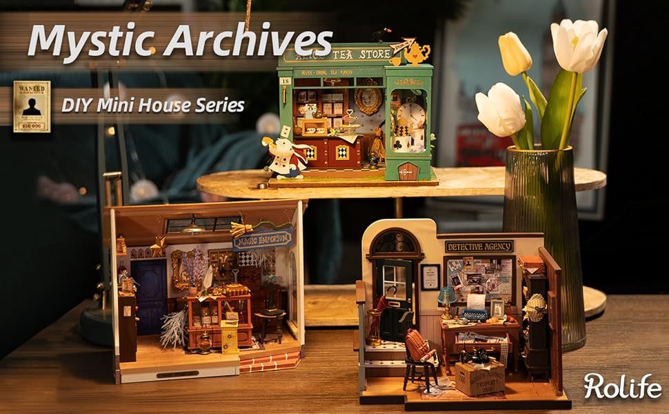 ROBOTIME Mystic Store Serie Miniatur-Diorama Bauset (3 Varianten)