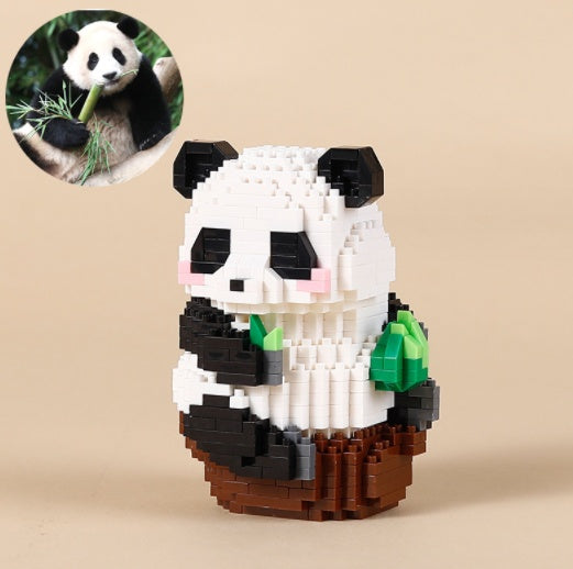 mini Klemmbaustein Panda Bauset - 12 Varianten
