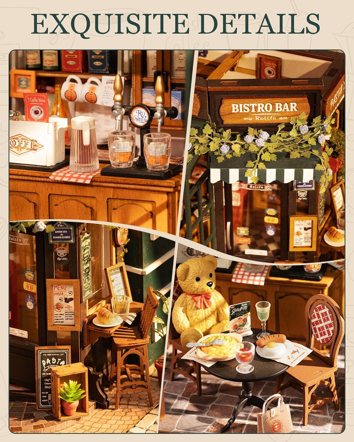 Rolife DIY Miniatur Haus – Tipsy Restaurant Bauset