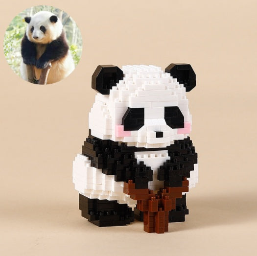 mini Klemmbaustein Panda Bauset - 12 Varianten