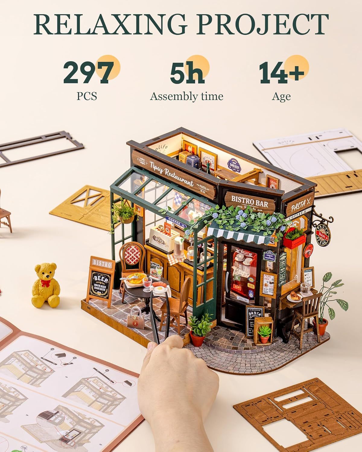 Rolife DIY Miniatur Haus – Tipsy Restaurant Bauset