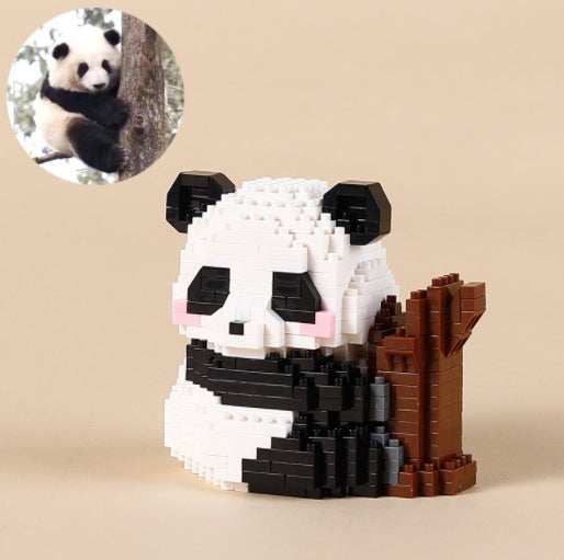 mini Klemmbaustein Panda Bauset - 12 Varianten