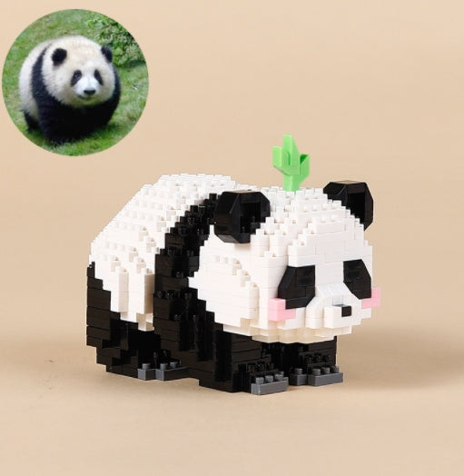 mini Klemmbaustein Panda Bauset - 12 Varianten