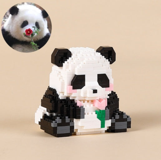 mini Klemmbaustein Panda Bauset - 12 Varianten