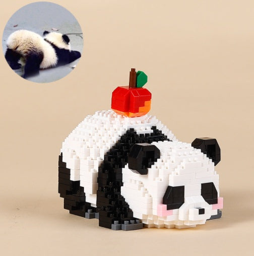 mini Klemmbaustein Panda Bauset - 12 Varianten