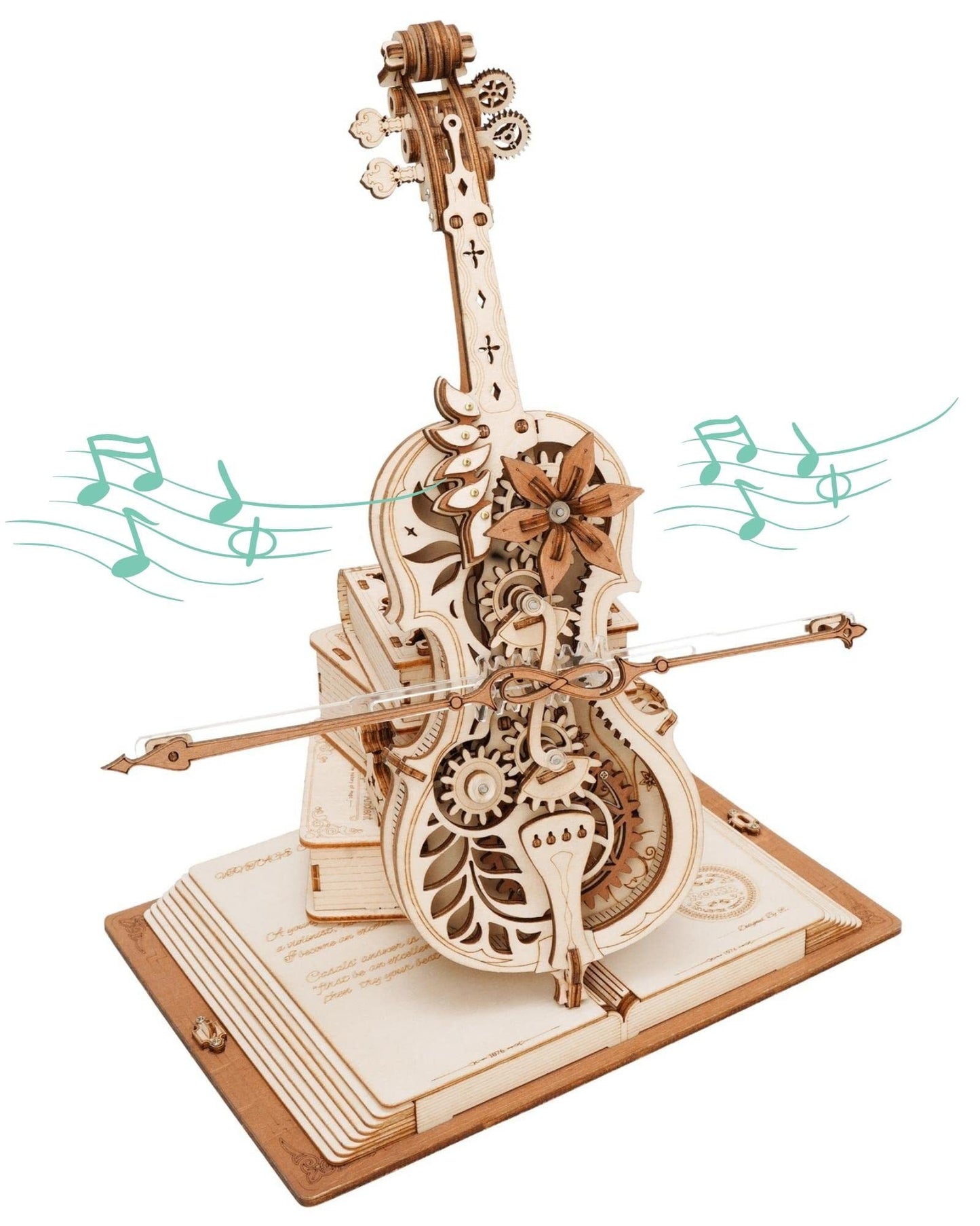 ROKR 3D Holzpuzzle – Magisches Cello Spieluhr