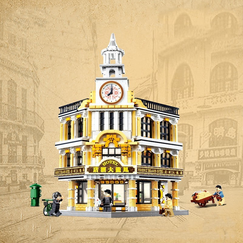 Klemmbaustein Gebäude Bau-Set - 7 Varianten