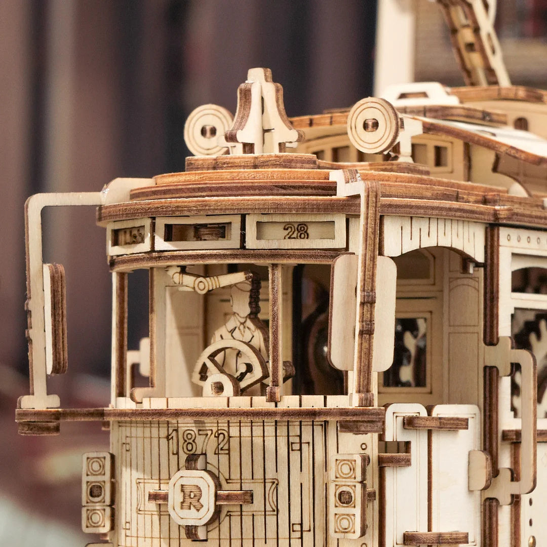 ROKR 3D Holzpuzzle Classic City Straßenbahn – Bausatz