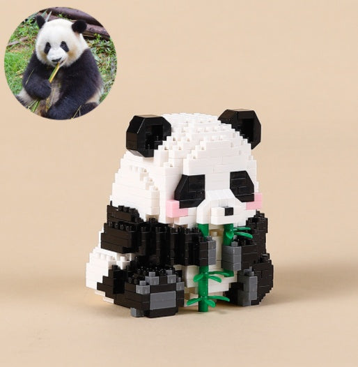 mini Klemmbaustein Panda Bauset - 12 Varianten